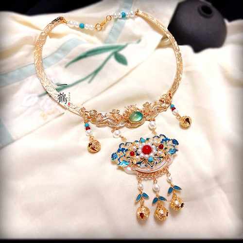 马面配饰平安锁汉服古风璎珞流苏