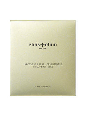elvis+elvin 水仙亮白面膜 Narcissus & Pearl Brightening 4片盒