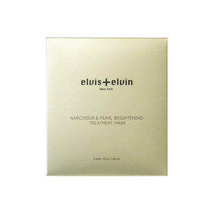 Narcissus 水仙亮白面膜 Pearl 4片盒 elvis Brightening elvin