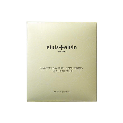 elvis+elvin 水仙亮白面膜 Narcissus & Pearl Brightening 4片盒