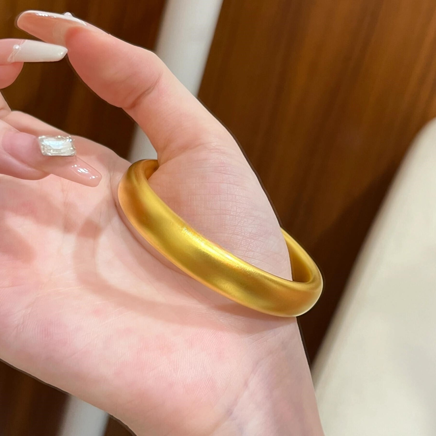 金包银轮胎手镯宽体贵妃镯古法