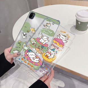 适用oppo一加平板vivo电脑IQOO保护套VIVOPad3Pro卡通iqoopad2pro彩绘pad2轻薄air11.5透明AIR2气囊11.4软壳