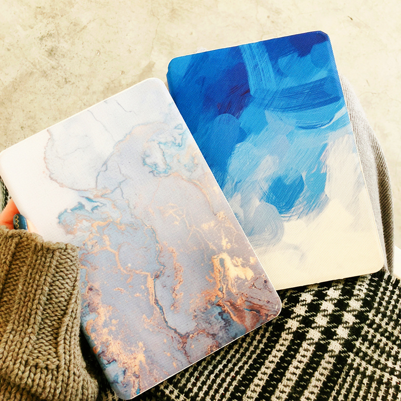 定制水彩2017新款ipadair2pro9.7mini123休眠保护套轻薄简洁清新