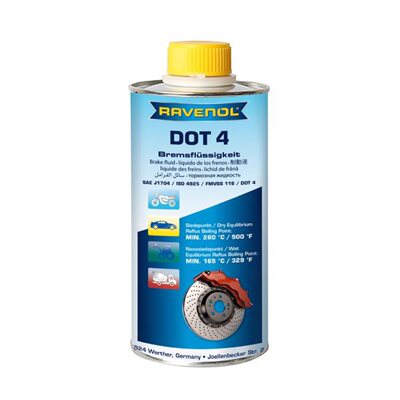 RAVENOL DOT4 1L汽车刹车油制动液全合成汽车用品通用型4