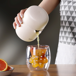 手动榨汁机家用榨汁神器水果压汁器迷你炸果汁机榨橙子柠檬挤橙汁