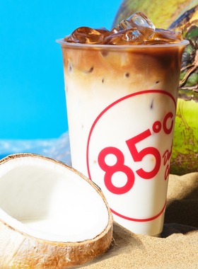 【到店兑换】电子券 85度C 生椰拿铁2杯 饮料代金兑换券