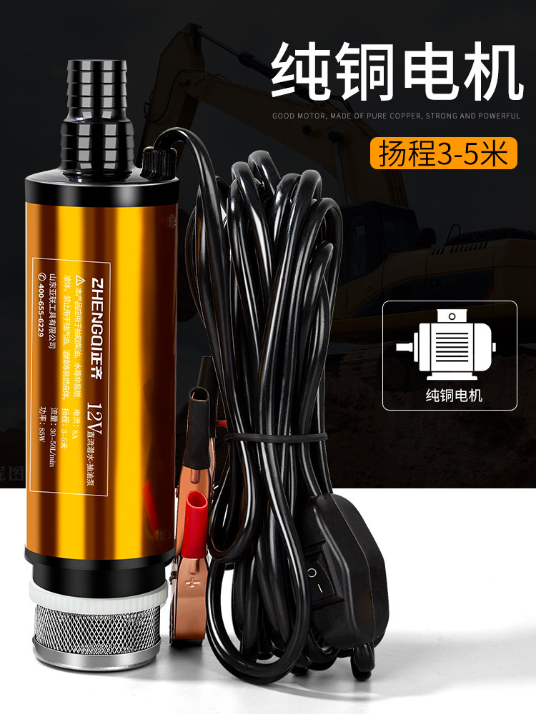 Electric oil pump 12V24V 220V diesel gasoline universal oil pump sub pump small oil pumping artifact