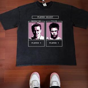 Fight 拳击复古纯棉长短袖 Club 励志电影美式 Tt恤 经典 搏击俱乐部