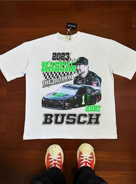 库尔特 布希 Kurt Busch F1方程赛车美式街头纯棉复古VTG短袖tT恤