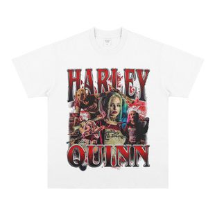小丑 自杀小队哈莉奎茵 HarleyQuinn美式短袖纯棉圆领宽松T恤