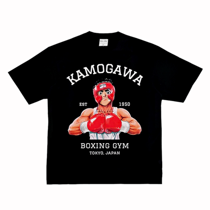 神拳 幕之内一步 日漫拳击格斗美式复古VTG街头纯棉长短袖T恤