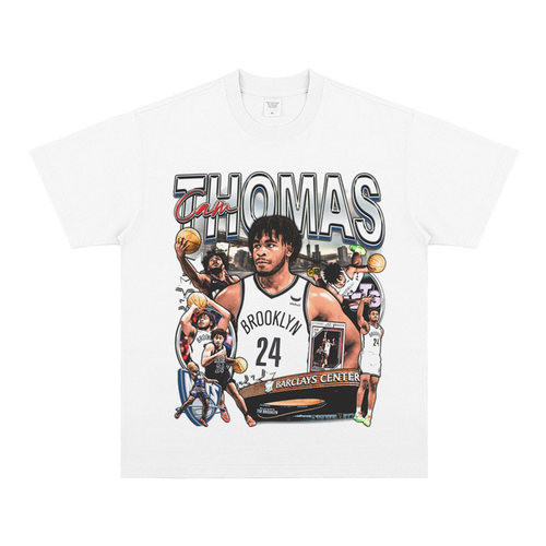 卡姆托马斯Cam Thomas vintage tee小领口做旧复古短袖 纯棉T恤