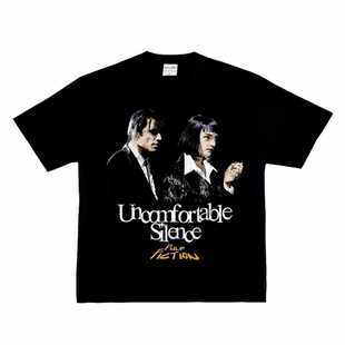 文艺电影复古VTG小众街头长短袖 Pulp 经典 低俗小说 T恤潮 Fiction