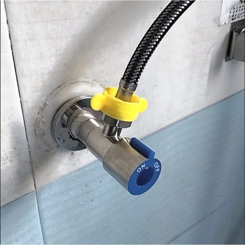 不锈钢水阀防断防冻裂三角阀冷热开关4分拉丝通用加厚热水器马桶