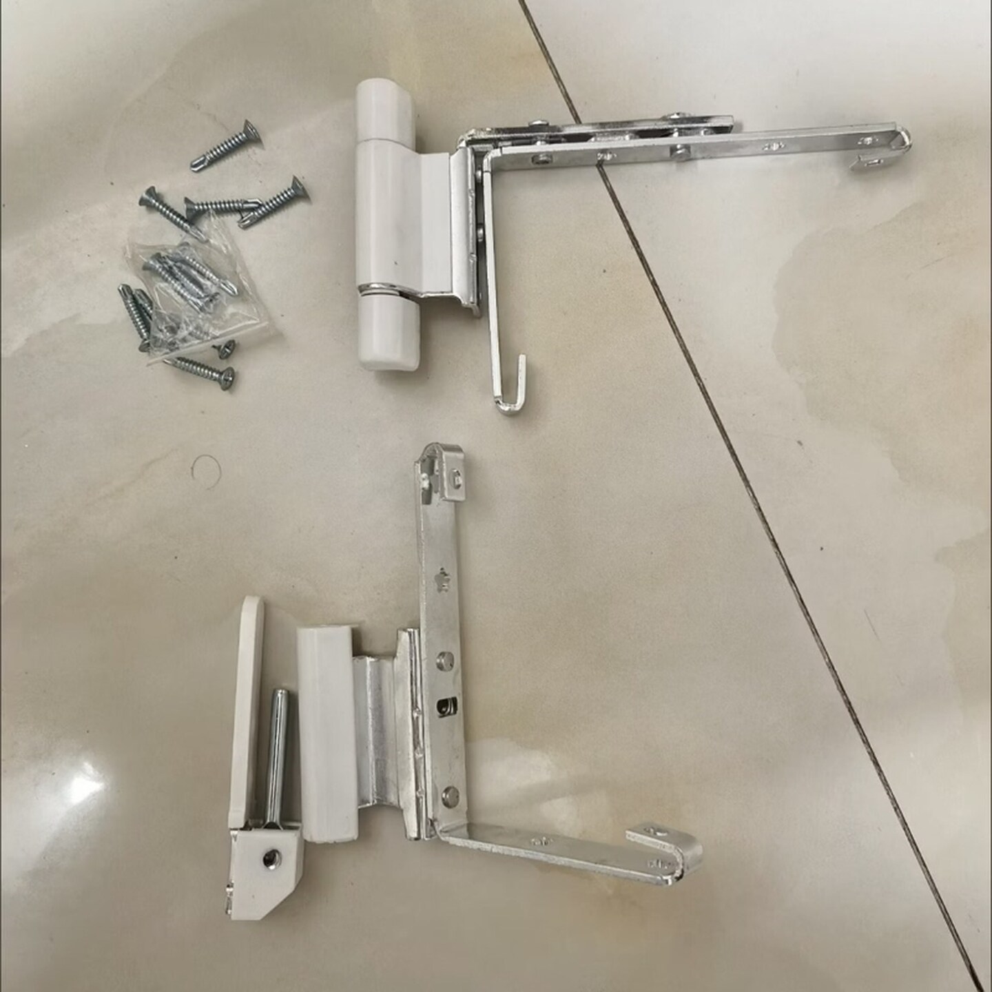 加厚塑钢窗户门窗180度门合页上下配件角部铰链重型通用型合页图片