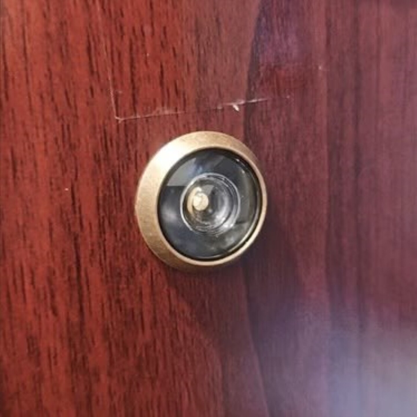 老式门家用猫眼带盖防盗高清带后镜片通用金属猫眼门镜广角门眼图片