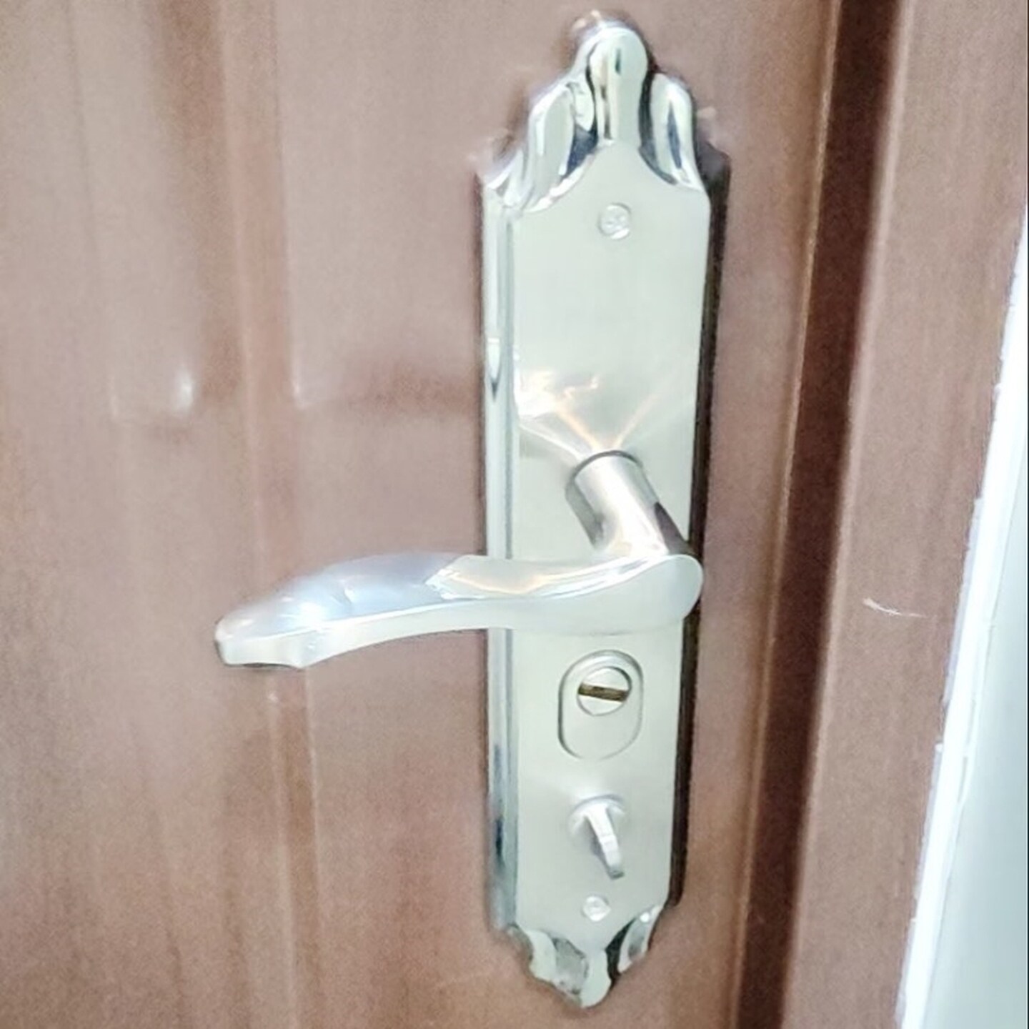 入户门拉手双开机械锁具大门锁木门防盗门锁家用双尖门锁把手