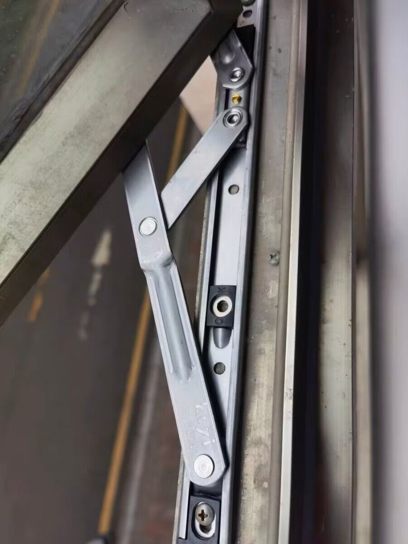 防风撑门窗滑轨上悬窗幕墙铰链304不锈钢塑钢窗风撑支架平开窗户