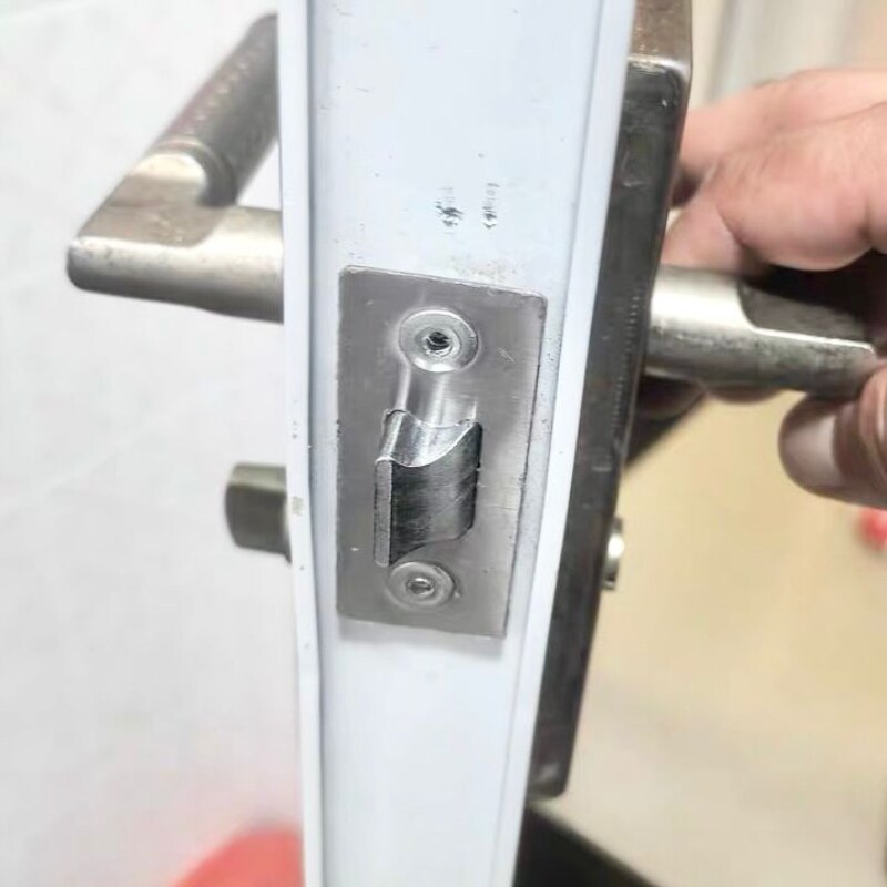 厕所三叉单锁舌锁芯插芯浴室配件静音房门锁单舌卫生间卫浴执手