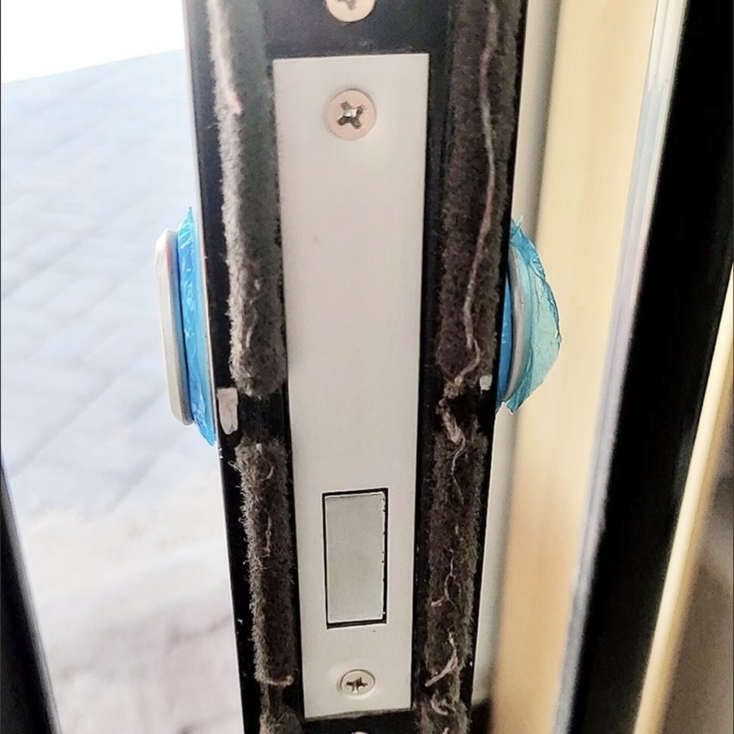 肯德基门锁麦当劳专用铝合金门锁锁芯双面锁双门地弹门大门锁地锁图片