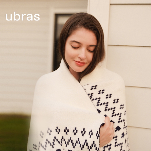 ubras半边绒家具盖毯柔软抗静电