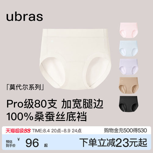 ubras80S莫代尔胖MM大码舒适内裤
