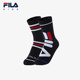 中筒袜男童小童弹力中腰袜2件装 FILA斐乐儿童袜子2025年春季 新款