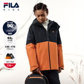 新款 FILA斐乐儿童童装 羽绒服2025年冬季 男中大童三合一羽绒两件套