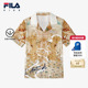 抗紫外线 新款 FILA斐乐儿童童装 2025年夏季 男童中大童短袖 衬衫