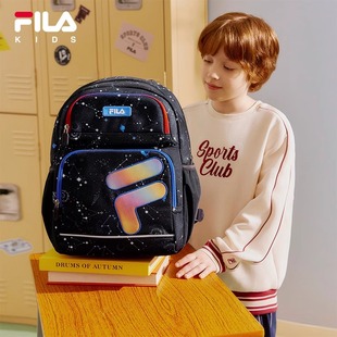 FILA斐乐儿童双肩背包学生蝶翼护脊减负轻量一到六年级大容量书包