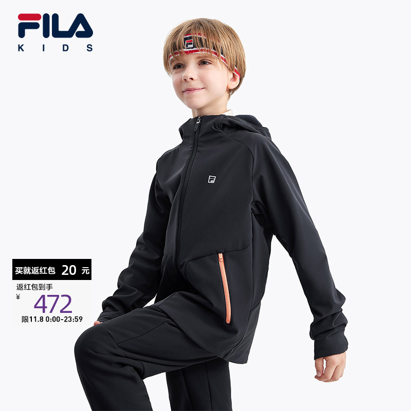 FILA斐乐男中大童梭织外套