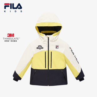 FILA斐乐儿童童装滑雪服2025年冬季新款男童中大童户外运动外套