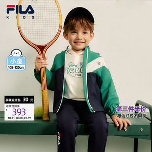 新款 儿童外套2025年春季 FILA斐乐童装 男小童加绒上衣 斐护科技