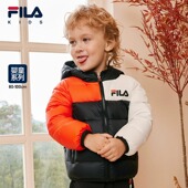 羽绒服秋冬新款 FILA 斐乐儿童童装 婴幼童男女连帽保暖轻量外套潮