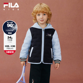 FILA斐乐儿童轻薄羽绒服2025冬新款 童装 小童网球上衣连帽宝宝外套