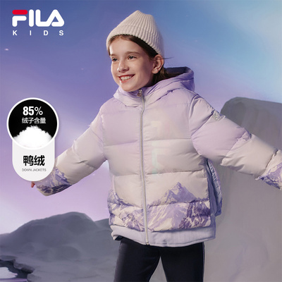 FILA斐乐鸭绒保暖连帽外套