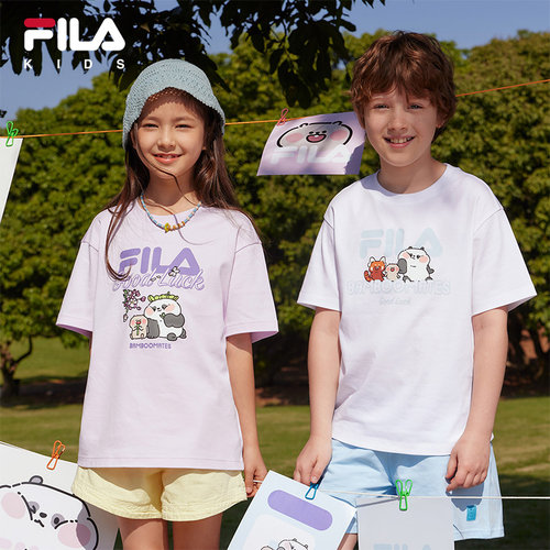 FILA斐乐儿童抗菌短袖T恤