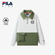 FILA斐乐儿童童装 休闲上衣2025秋冬款 卫衣中大童男童加绒保暖卫衣