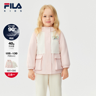 FILA X 彼得兔联名儿童羽绒服小童2025年冬季新款女外套两件套