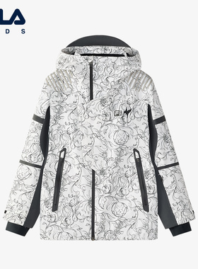 FILA | JAMES JEAN联名儿童滑雪服2024冬季新款男中大童户外外套