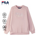 儿童加绒透气针织上衣内搭吸湿排汗 款 FILA斐乐童装 女大童卫衣冬季