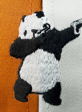 [历史款] AZ 官方店铺 熊猫 弯檐帽  黑白色 刺绣款 店主推荐