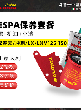 Malossi马鲁士Vespa春天冲刺/LX/LXV150机滤空滤保养套装改装配件