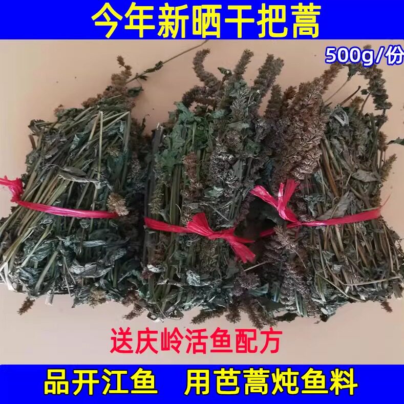 东北猫把蒿 长白山干芭蒿藿香排香草 铁锅炖鱼料500克包邮