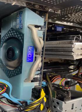 希仕HD6870 1G显卡 冰立方版本 散热器完好p