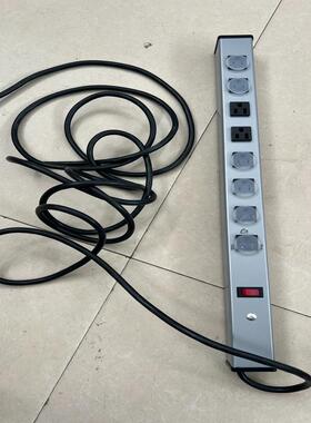 美国进口美标插座插排，8位带开关，铝合金外壳 罗格朗LEGp