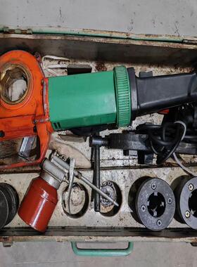 进口BURLY手持式电动套丝机板牙绞螺纹手持式水管套丝工具p