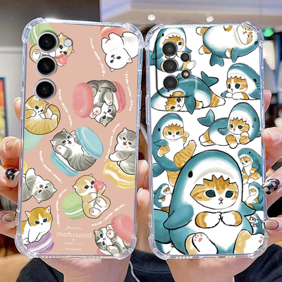 mofusand猫咪三星手机壳四角防摔