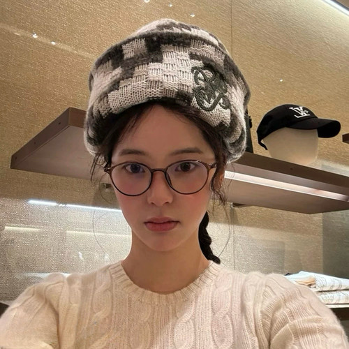 nabi同款~奶冻咖啡复古茶色小圆框素颜显脸小超轻小框眼镜