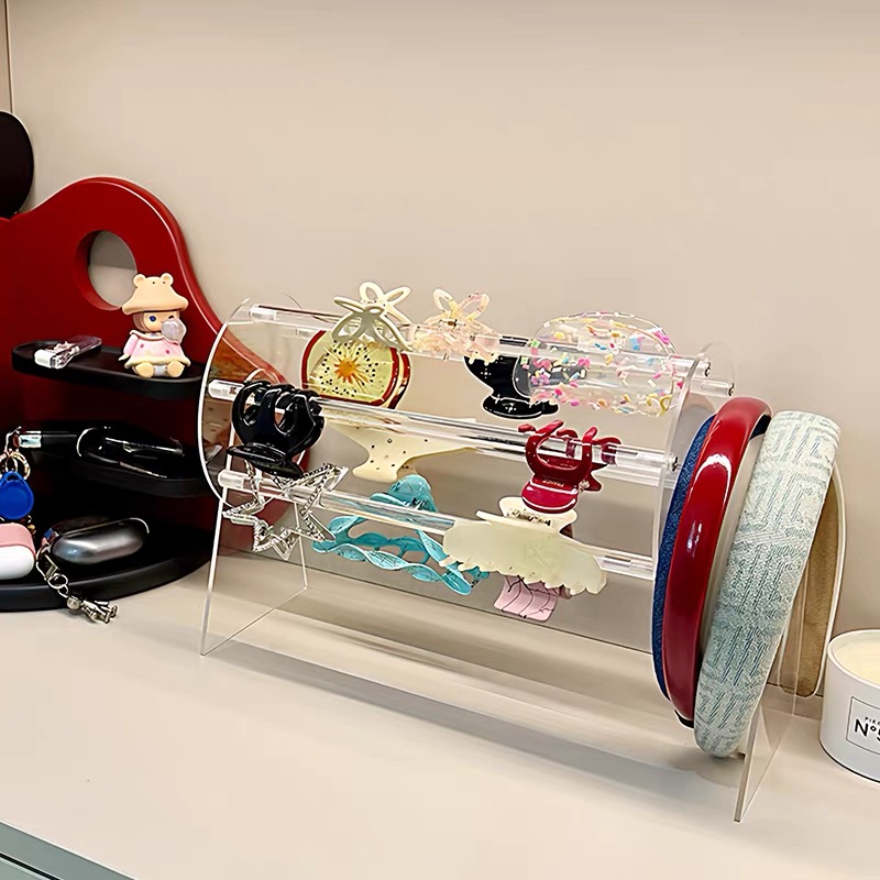 抓夹收纳神器～亚克力首饰架首饰收纳盒入户玄关饰品展示架置物架